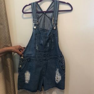 💙Boohoo Denim Overalls💙